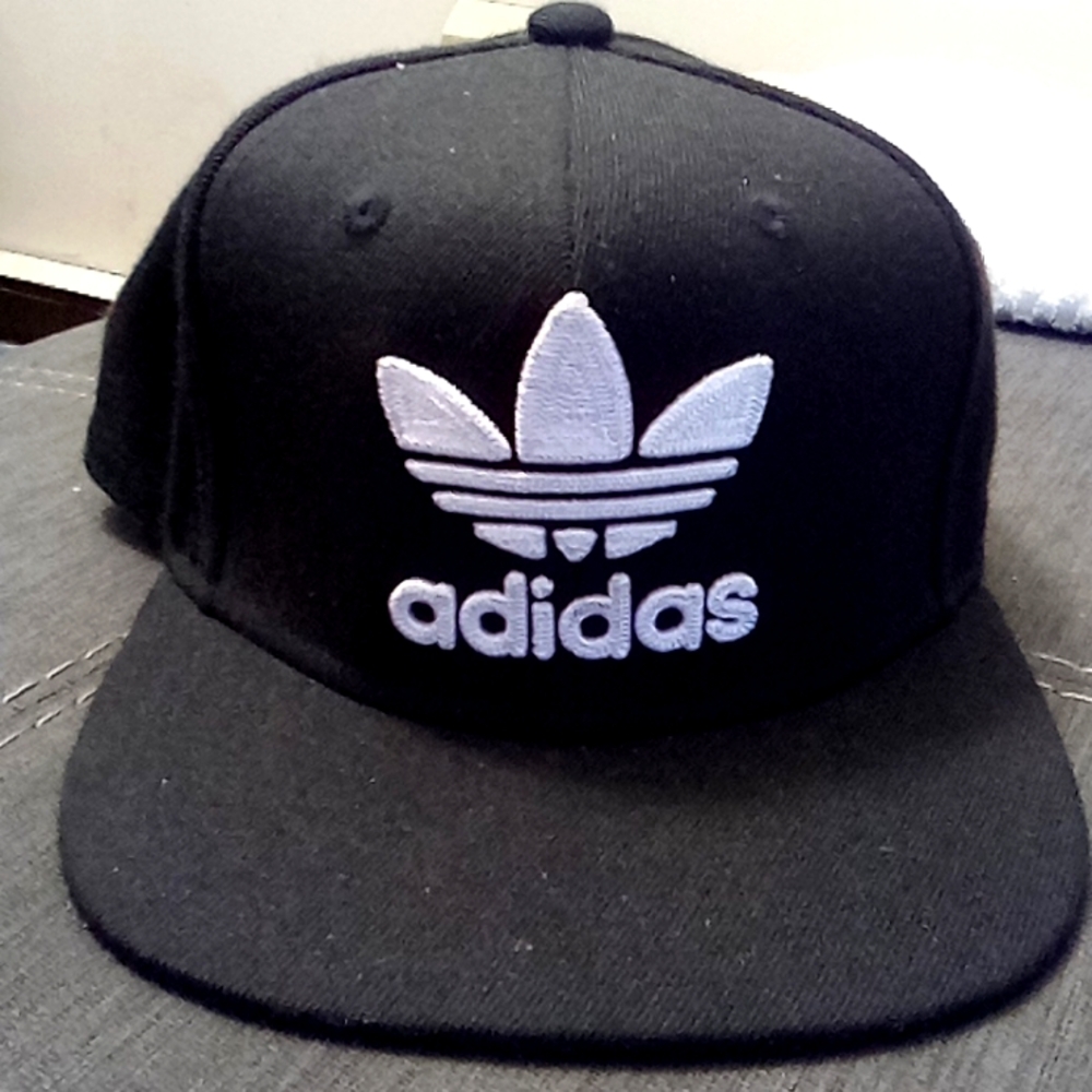 Black Adidas (Old School Logo) Snapback Hat
